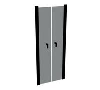 Puerta abatible cuadrada pura de diseño HÜPPE para pared lateral, ancho: 80 c...