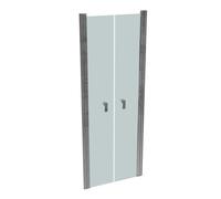 Puerta abatible cuadrada pura de diseño HÜPPE para pared lateral, ancho: 80 c...