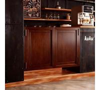 Puerta Abatible De Madera Maciza Para Interiores W71~150cm Macizo Media Partición Cierre Automático 180° Doble Sentido Para Cocina Bar Porche Escalera Separador Espacio(D,111.8 x90cm/WxH)