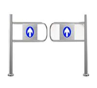 Puerta abatible de seguridad, cierre automático, puerta de 1 vía para paso, pasillo y entrada, ideal para bibliotecas, tiendas y centros comerciales