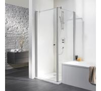 Puerta abatible HSK Exklusiv para panel lateral abatible, medidas: 80 x 200 cm, bisagra de puerta: izquierda, 402080-L-SO-50edelglas, Cabinas de ducha: Colores especiales: ESG transparente con vidrio