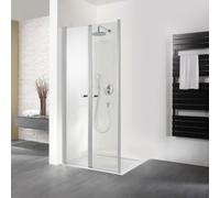Puerta abatible HSK Exklusiv para panel lateral, medidas: 90 x 200 cm, tope a la izquierda, 410090-L-SO-50edelglas, Cabinas de ducha: Colores especiales: ESG transparente con vidrio noble