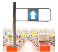 Puerta abatible por resorte de acero inoxidable una manera cierre automático 50-100x97cm(Right,90x97cm)