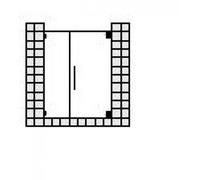Puerta abatible SPRINZ ágata R Plus a medida o puerta con hoja lateral para nicho, dimensiones hasta: 1200x2000mm, AR23.1CH, Cabinas de ducha: Piezas de montaje: Cromo, tipo de vidrio: luz de cristal