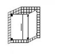 Puerta abatible SPRINZ ágata R Plus a medida o puerta con panel lateral, dimensiones hasta: 900x900x2000mm, AR17.9SOSM, Cabinas de ducha: Accesorios: superficie especial, tipo de vidrio: luz de crista