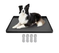 Puerta absorbente para orinar - Bandeja de silicona de 23,62 pulgadas, base de alfombra con borde elevado, protección para el suelo contra la , entrenador de hábitos de baño para cachorros |