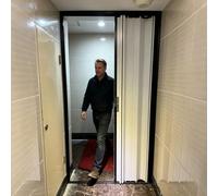 Puerta Acordeon Herrajes Para Puertas Plegables Retráctiles De Alta Resistencia, Puertas De Armario En Forma De Acordeón Para Dormitorios Para La Cocina De La Oficina(82x210cm/32x83in)
