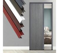 Puerta Acordeon Puerta Corredera Plegable Plisada Personalizable, 60 80 110 150 170 180 200 Cm Puertas Concertina Extra Anchas Internas Para Ducha Hogar Cocina(HXW 205X95CM)