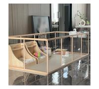 Puerta acrílica para perros, puerta interior independiente para mascotas, corralito con puerta para una fácil limpieza, paneles resistentes para uso doméstico