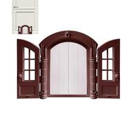Puerta antifugas para gatos de tamaño mediano, doble letrero estilo francés 24 x 27,5 x 7,2 cm, para interior, exterior, garaje, casa, pasillo, pared