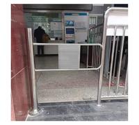 Puerta automática abatible de acero inoxidable para peatones, control de acceso de seguridad con resorte, entrada interior segura, 61 x 99 cm (izquierda/anchura) para soluciones de seguridad mejoradas