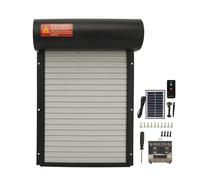 Puerta automática de gallinero con pantalla de tiempo y botón de programación, chapa de hierro duradera y construcción de plástico, fácil de usar para avicultura