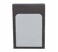 Puerta Automática de Gallinero con Pilas de Metal para Suministros de Hábitat de Aves de Corral Marrón
