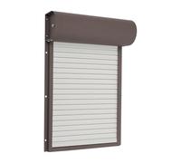 Puerta automática de gallinero solar de 5 W, puerta automática para gallinero, puerta eléctrica automática con mando a distancia, para gallinas, gansos, patos y otras aves pequeñas (marrón oscuro)