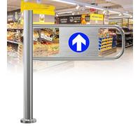 Puerta automática de un solo batiente, ancho ajustable de 50 a 100 cm, diseño seguro de giro izquierdo para un acceso seguro y fácil, ideal para pasillos, dispositivo de entrada de cierre automático.