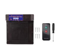 Puerta automática para gallinero con Control Remoto y Sensor de luz, Programador de Tiempo para la Apertura automática de la Puerta del gallinero para Pollos, Patos y Gansos, (Marrón Oscura)