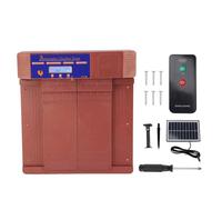 Puerta automática Solar para gallinero, Tipo de Apertura Doble con Temporizador y Control Remoto, Puerta Solar para gallinas en Granjas de Patos y Gansos, Apertura automática Sensi (Bronce)