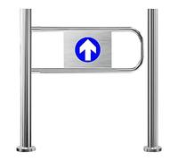 Puerta basculante automática unidireccional con mecanismo de cierre automático, puerta de acceso de seguridad duradera para zonas de alto tráfico, fábricas, bibliotecas, supermercados, almacenes