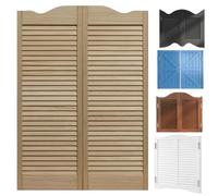 Puerta Basculante de Madera, Puertas Batientes, Puerta Oscilante, Puertas Abatible de Madera Maciza para Interiores, Cierre Automático,Barra Cocina Pasillo Entrada Valla