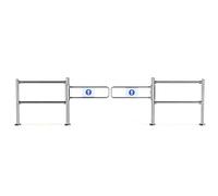 Puerta batiente automática con Resorte y Cierre automático para almacenes y supermercados.