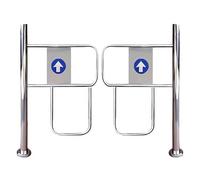 Puerta batiente automática para acceso peatonal, puerta de seguridad de 67 pulgadas, puerta unidireccional, portal de entrada manual, barrera de media altura para un paso seguro