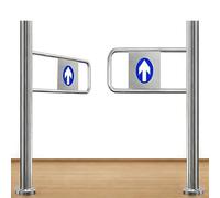 Puerta Batiente Automática Para Entrada De Supermercado,Puerta Manual Unidireccional Duradera,Puertas Batiente De Metal,Puertas De Acceso Con Barricada Con Cierre Automático(140cm/55.1in)