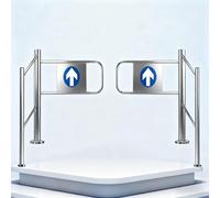 Puerta batiente automática para Entrada de supermercados, Puerta de Seguridad de Acero Inoxidable con Apertura Manual de 90° y resortes