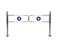 Puerta batiente automática, puerta de seguridad unidireccional duradera para peatones, diseño con resorte, entradas seguras