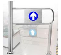 Puerta Batiente Automática Puerta Unidireccional, Puerta Unidireccional De Cierre Automático, For Control De Acceso Peatonal Control De Acceso Peatonal For Bibliotecas Tiendas(Left90*100cm)