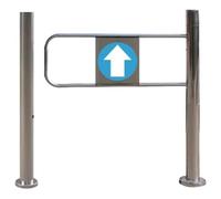Puerta batiente automática unidireccional de Acero Inoxidable con Dispositivo de Salida por presión para una Apertura Segura hacia la Derecha (tamaño 70x97cm).