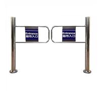 Puerta batiente automática unidireccional de Alta Resistencia para Entrada de supermercado, Puerta de Acceso Manual de Acero Inoxidable, Ideal para Seguridad en Tiendas y