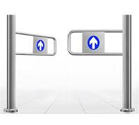 Puerta batiente con cierre automático, diseño de seguridad con resorte para una fácil instalación en bibliotecas, tiendas y zonas peatonales