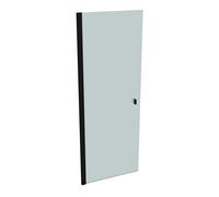 Puerta batiente de 4 esquinas HÜPPE SolvaPro de marco semicircular, a medida, fijación derecha, anchura: 50-90cm, alto: 200,1-220cm, 7T1281123315, Cabinas de ducha: Color del perfil Black Edition Cris