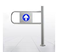 Puerta batiente de cierre automático para supermercados y almacenes, 90 x 100 cm, barrera de seguridad metálica industrial para bibliotecas y centros comerciales, solución de entrada