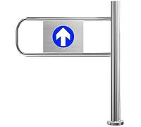 Puerta batiente de Cierre automático - Puerta metálica de Seguridad unidireccional para supermercados, almacenes, bibliotecas y Zonas de interés turístico - Acceso peaton
