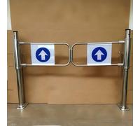 Puerta Batiente De Entrada,Puerta Batiente De Seguridad Con Resorte,Puerta De Paso Peatonal Metálica Con Apertura De 90° Para Supermercados(200cm/78.7in)