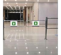 Puerta batiente de Entrada, Puerta de Paso peatonal para almacén, Barrera metálica con Apertura de 90° para supermercado, Biblioteca, Tienda con Vistas panorámicas - Dispositivo de Cierre só
