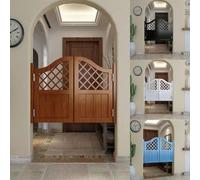 Puerta Batiente de Puerta de Cafetería, Puerta Persiana Media Cintura Bisagras, W 80-170cm H 90/100cm Puerta Vaiven de Café, Puerta de Partición Salón Abatible Bidireccional(Azul,H100cm x W154cm)