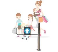 Puerta batiente de seguridad, barricada de metal con apertura de 90°, puerta peatonal con resorte para bibliotecas y zonas escénicas