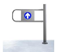 Puerta batiente de seguridad con cierre automático, puerta de paso peatonal con resorte, entrada unidireccional, ideal para supermercados, centros comerciales y almacenes.(Right,80x100cm)