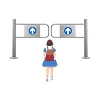 Puerta Batiente De Seguridad Con Resorte,Cierre Automático Para Entradas De Supermercados,Puerta Unidireccional,Puerta Batiente Con Resorte De Acero Inoxidable(140cm/55in)