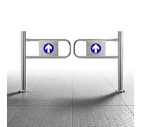 Puerta Batiente De Seguridad Con Resorte De Acero Inoxidable, Puerta Peatonal Unidireccional, Barricada Puertas De Acceso, Para Paso, Pasillo(1.5x1m/4.92x3.28ft)