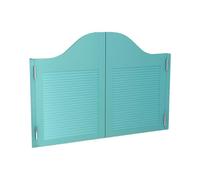 Puerta batiente doble con bisagras de cierre automático, partición de media puerta de 90 cm de altura, for uso en restaurante, mostrador de mayordomo(Style 2,90x116-130cm)