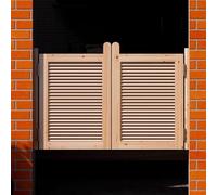 Puerta batiente estilo occidental con bisagras de metal, puerta de salón de madera sin pintar para emporio, jardín, baño público, balcón