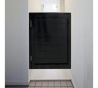 Puerta batiente Extra Ancha para cafetería, Individual, de Madera Negra, Estilo salón, para decoración del hogar, Ideal para pasillos, cocinas, Bares y Estilo Vaquero (28"/30"/32"/36").