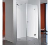 Puerta batiente HSK Premium Softcube en nicho, 3 piezas, tamaño: 180 x 200 cm, tope derecho, 68034180-R-41-120, Cabinas de ducha: Aspecto cromado: Vidrio real TwinSeal