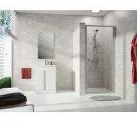 Puerta batiente HÜPPE Alpha 2, en nicho, 900x1900mm, parcialmente enmarcada, ...