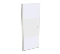 Puerta batiente HÜPPE SolvaPro de 4 esquinas y semi-cerco, a medida, fijación a la izquierda, anchura: 50-100cm, alto: 120-200cm, 7T1180182375, Cabinas de ducha: Perfil color Blanco Edicion ESG Privat