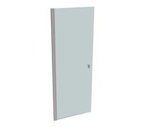 Puerta batiente HÜPPE SolvaPro de 4 esquinas y semi-cerco, a medida, fijación a la izquierda, anchura: 50-90cm, alto: 200,1-220cm, 7T118155G315, Cabinas de ducha: Perfil de acero inoxidable óptico Gla