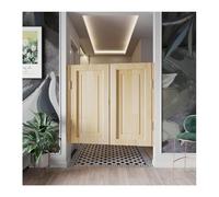 Puerta Batiente Interior De Madera Maciza, Puertas Batientes De Estilo Vaquero, Puertas Batientes For Cafeterías Y Salones, Cierre Automático Con Bisagras Metálicas(Wood,W140cmxH90cm/55.1"x35.4")